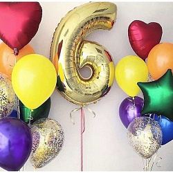 6 лет Сердечки Звездочки